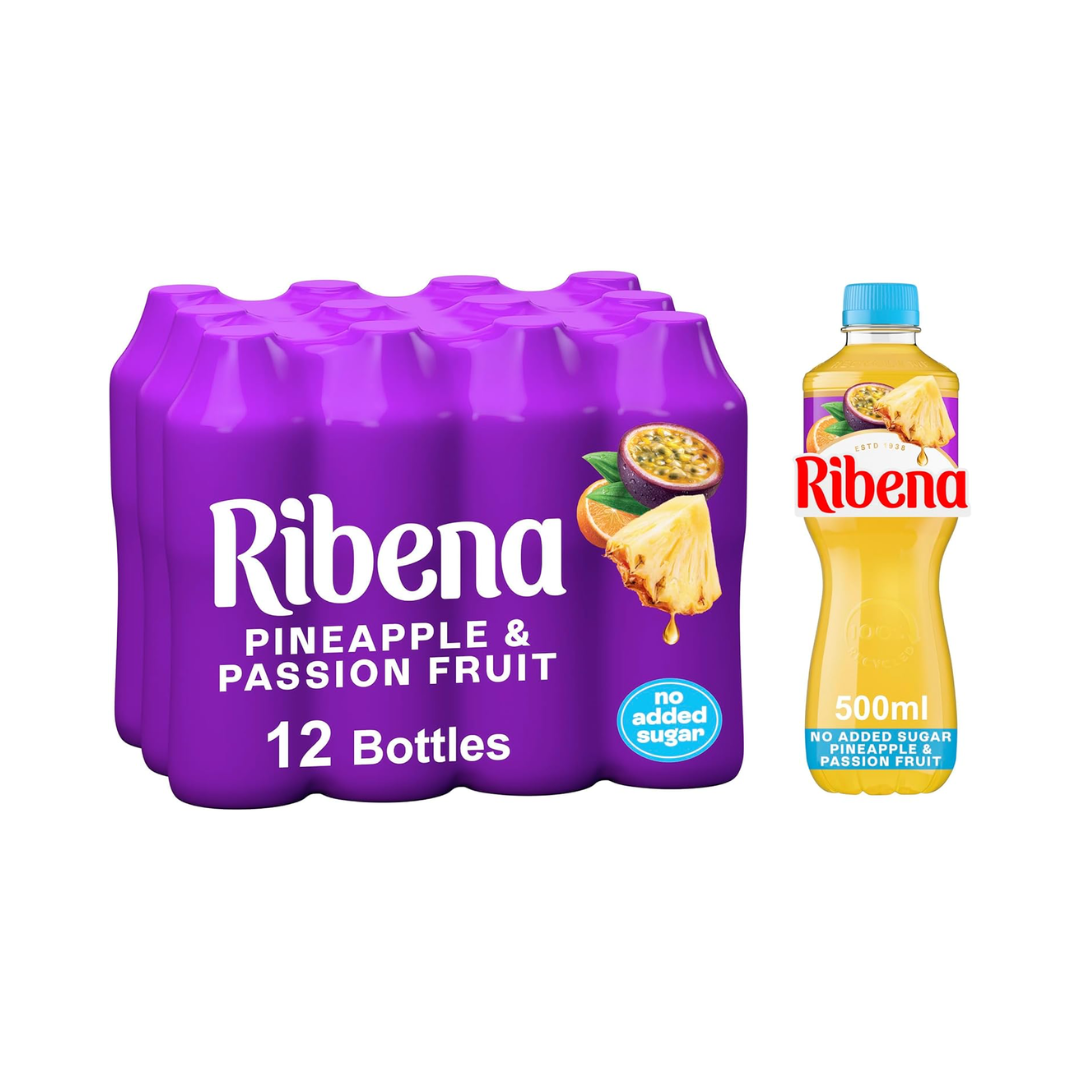 Ribena Pineapple & Passion Fruit 12 x 500ml