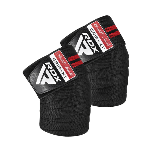 RDX Gym Knee Wrap Black/Red packshot