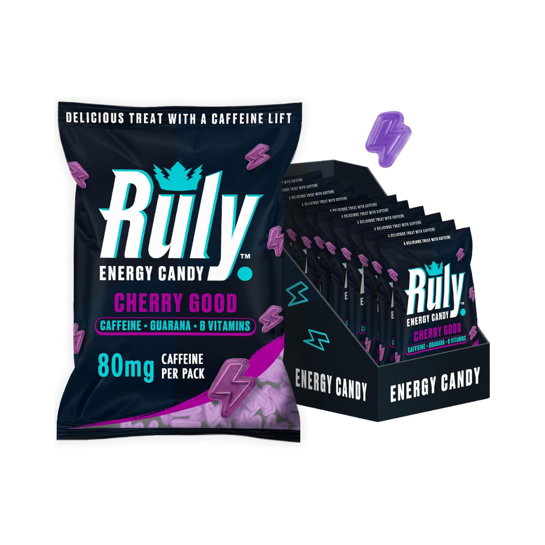Ruly Energy Gummies 12x42g Cherry Good packshot