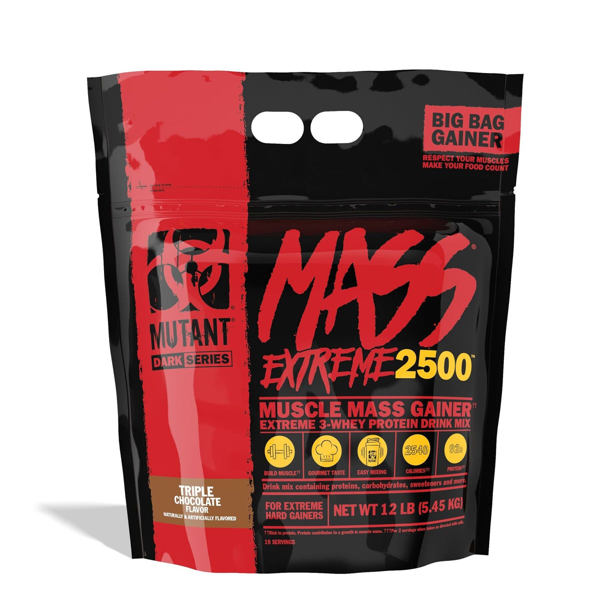 Mutant Mass Extreme 2500 5.45kg - Triple Chocolate product packaging