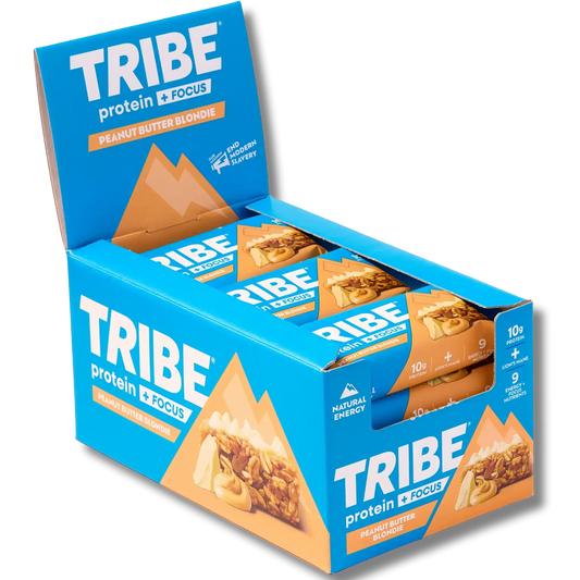 Tribe Protein + Focus Flapjack 12x60g - Peanut Butter Blondie