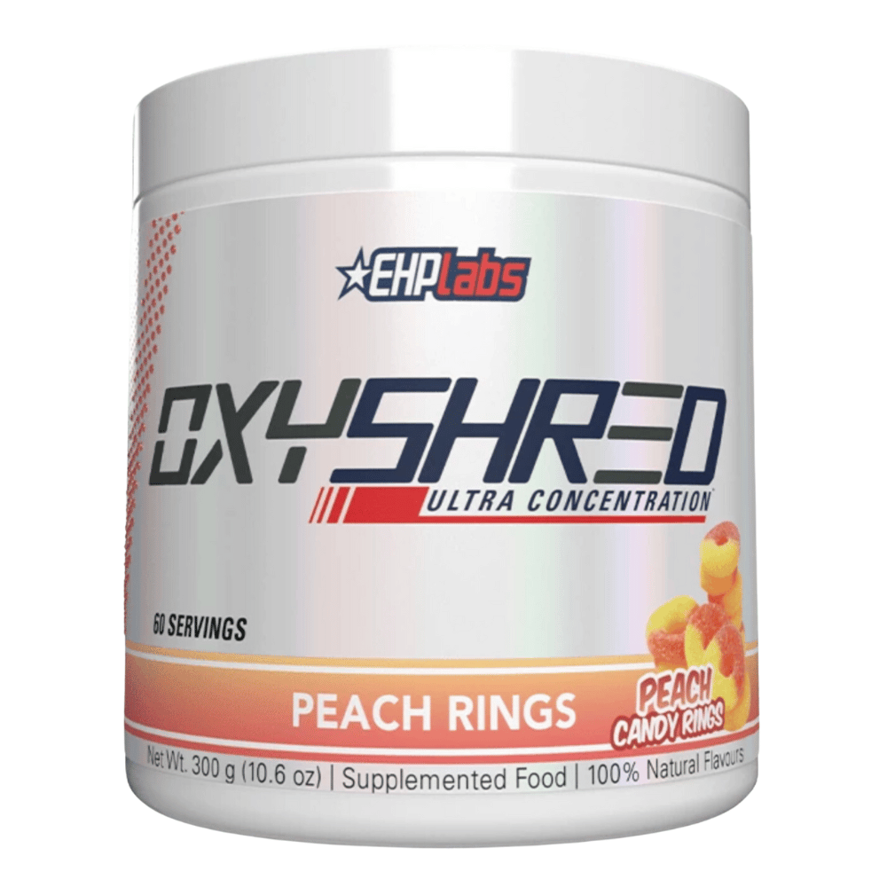 EHP Labs OxyShred 300g Peach Candy Rings packshot