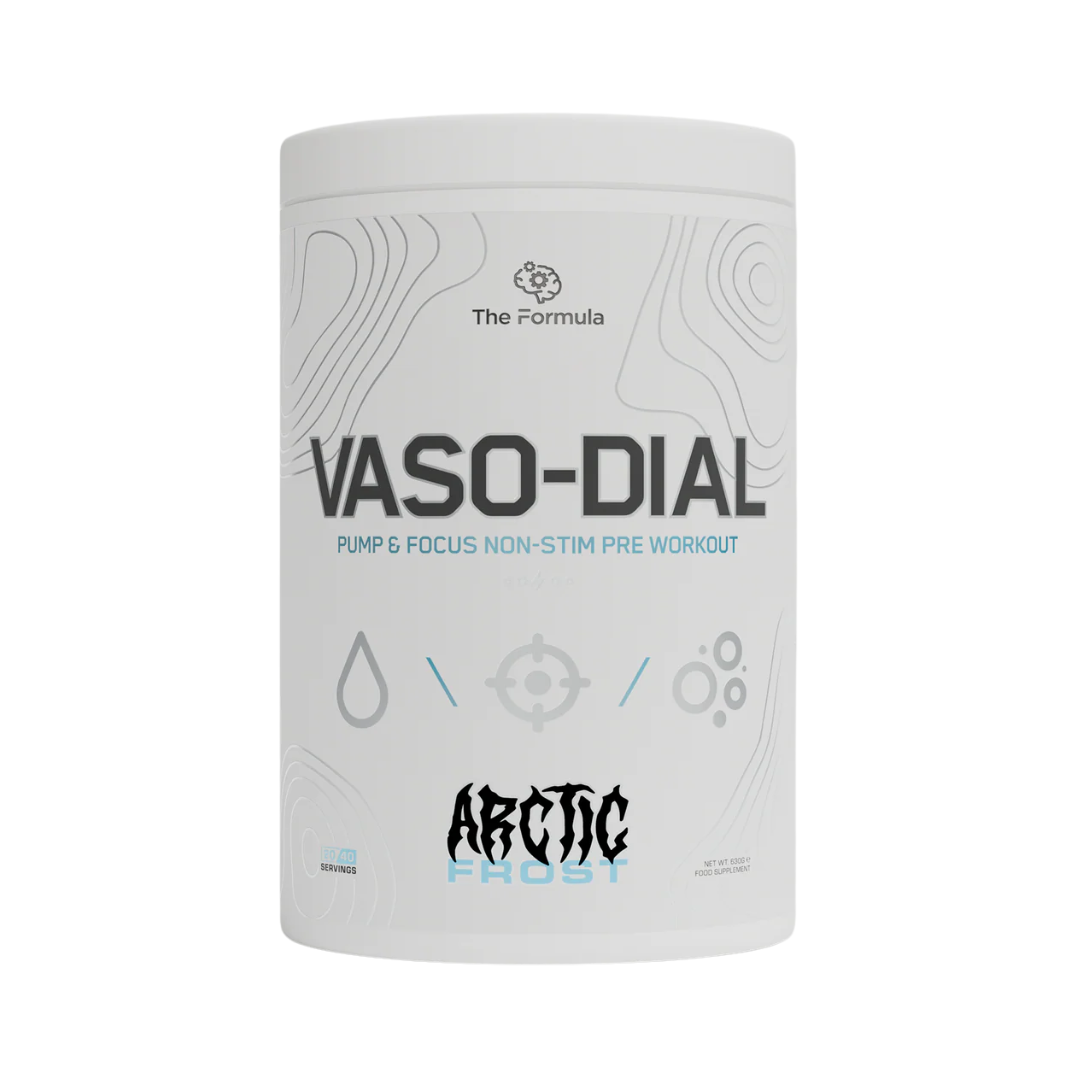 The Formula VASODIAL Non-Stim Pre Workout 630g Arctic Frost packshot