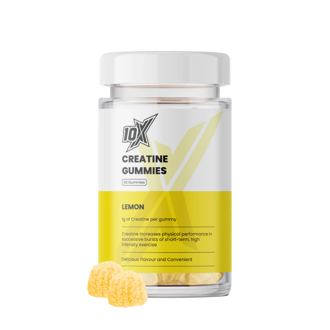 10X Athletic Creatine Gummies 60Softgels Lemon packshot