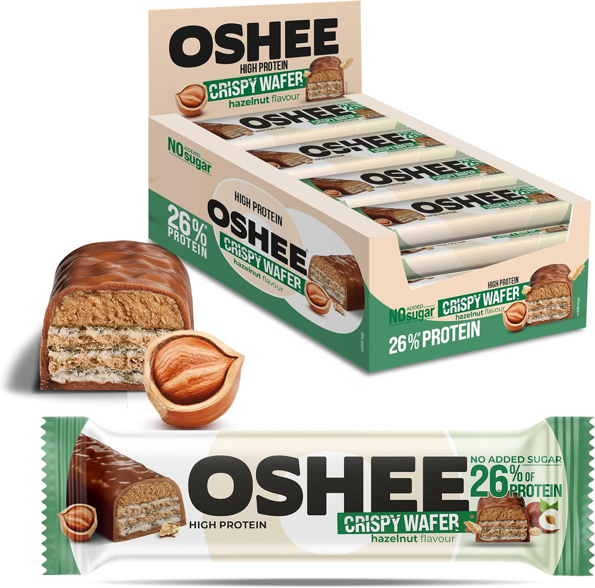 OSHEE High Protein Crispy Wafer Hazelnut
