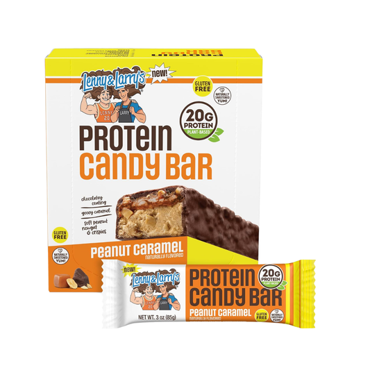 Lenny & Larrys Protein Candy Bar 12x85g Peanut Caramel packshot