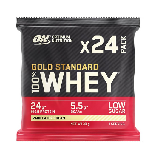 Optimum Nutrition Gold Standard 100% Whey 24x30g Vanilla Ice Cream packshot