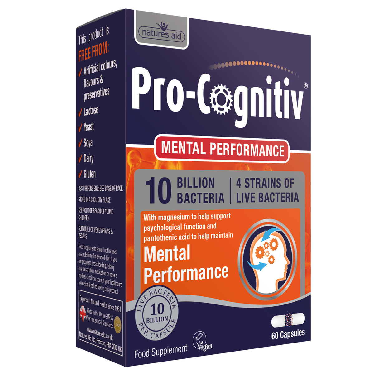 Natures Aid Pro-Cognitiv 60 Caps — AID003