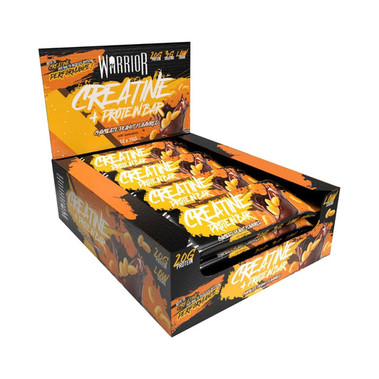 Warrior Creatine Bars 12x75g — Chocolate Peanut