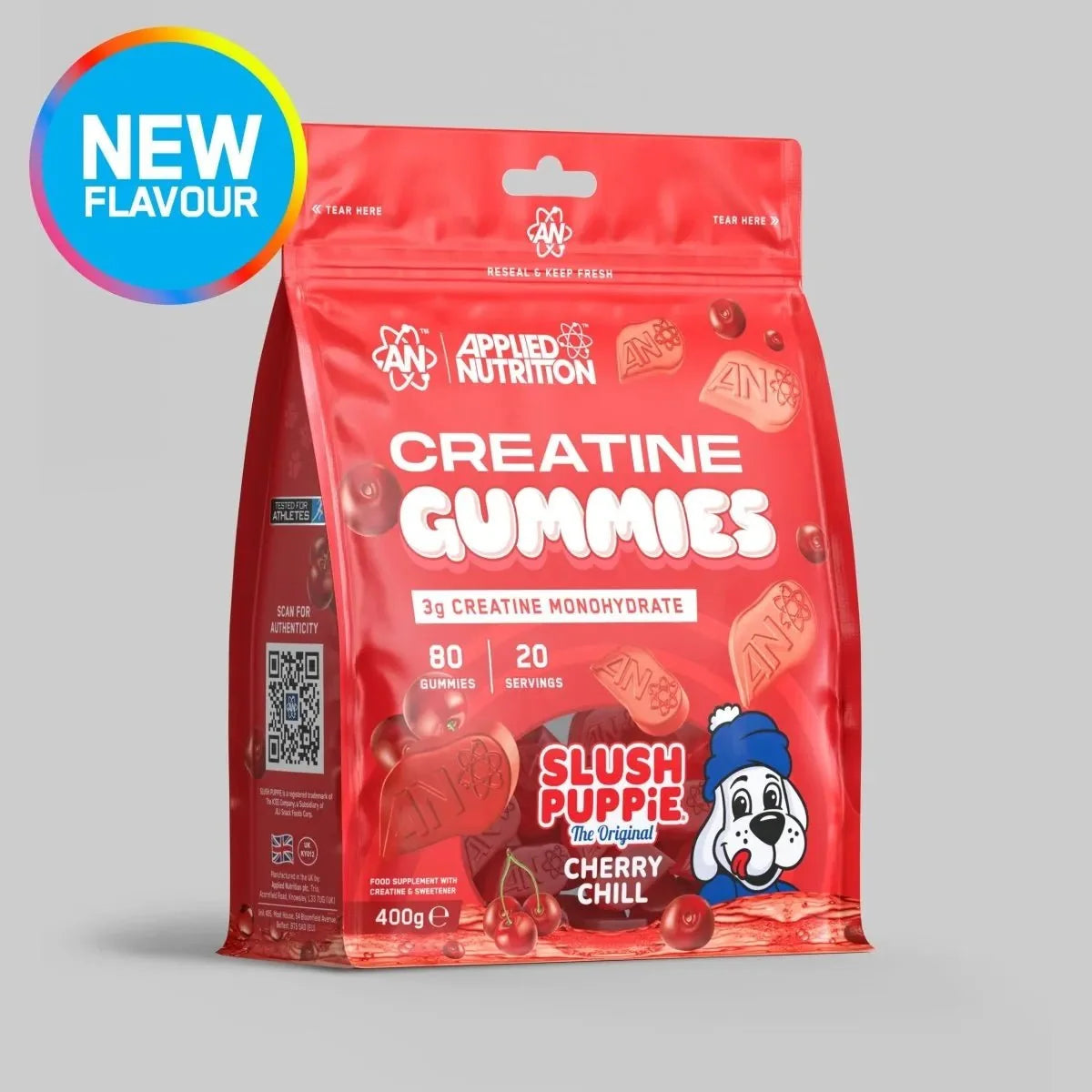 Applied Nutrition Creatine Gummies 80Gummies Cherry Chill SLUSH PUPPiE packshot