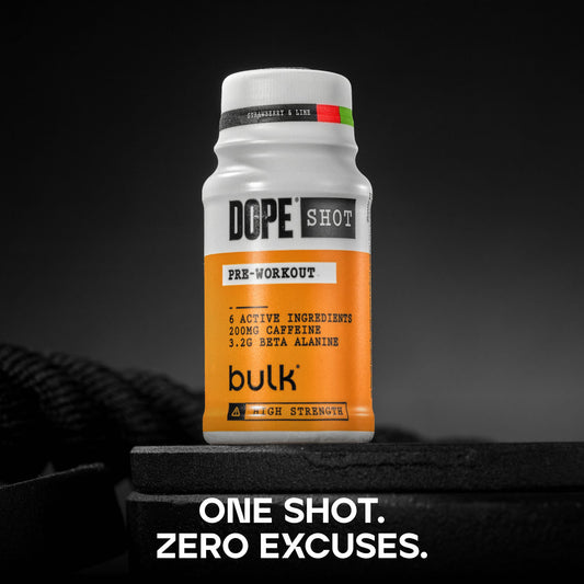Bulk Dope Pre-Workout Shots 12x60ml - Strawberry & Lime