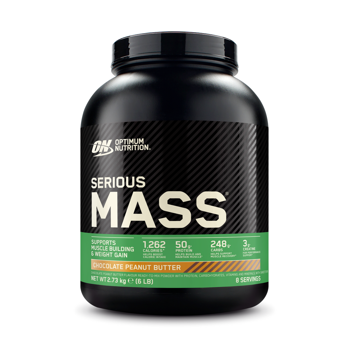 Optimum Nutrition Serious Mass 2.73kg Chocolate Peanut Butter packshot