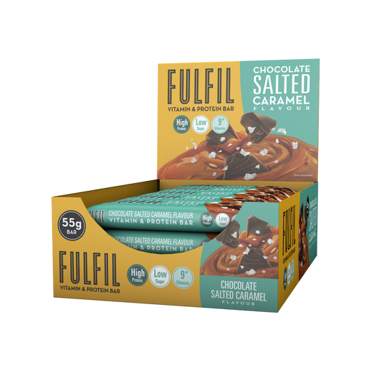 Fulfil Nutrition Vitamin & Protein Bar 15x55g - Chocolate Salted Caramel