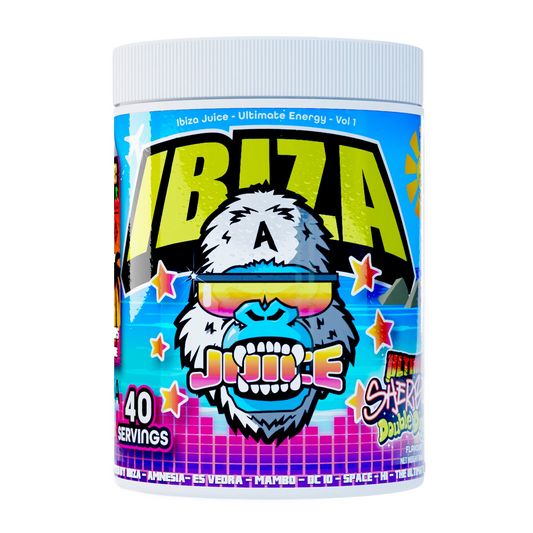 Gorillalpha Ibiza Juice 480g - Ultimate Sherbert Double Dipped product packaging