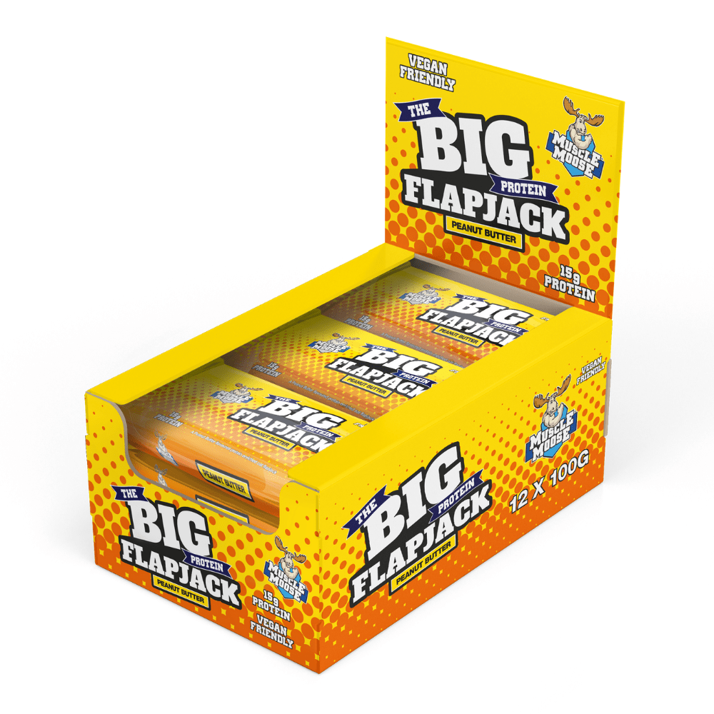 Muscle Moose Big Protein Flapjack 12x100g - Peanut Butter