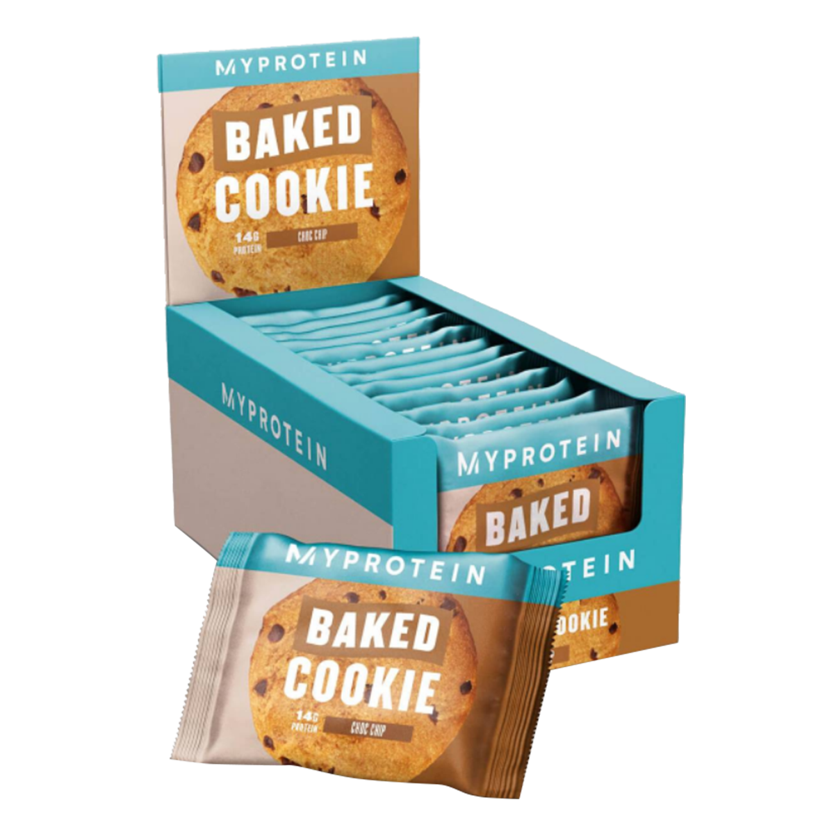 MyProtein Baked Cookie 12x75g Chocolate Chip packshot