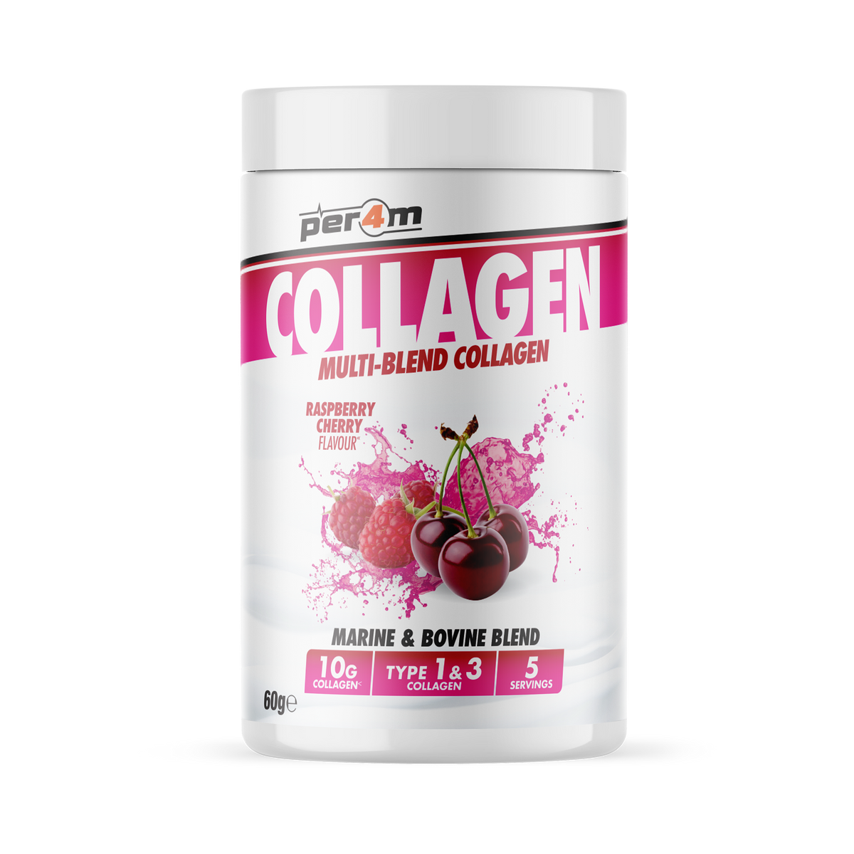 Per4m Collagen 60g Raspberry Cherry