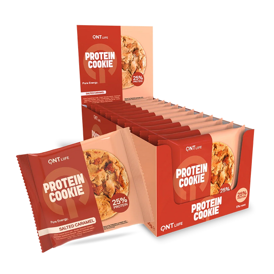QNT Protein Cookie 12x60g - Salted Caramel