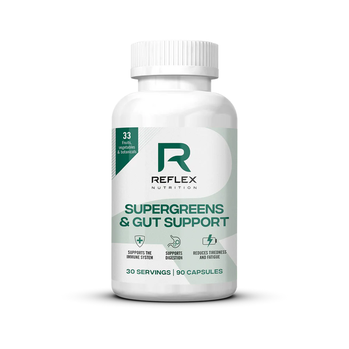 Reflex Nutrition Supergreens & Gut Support 90 Veg Caps — REF150