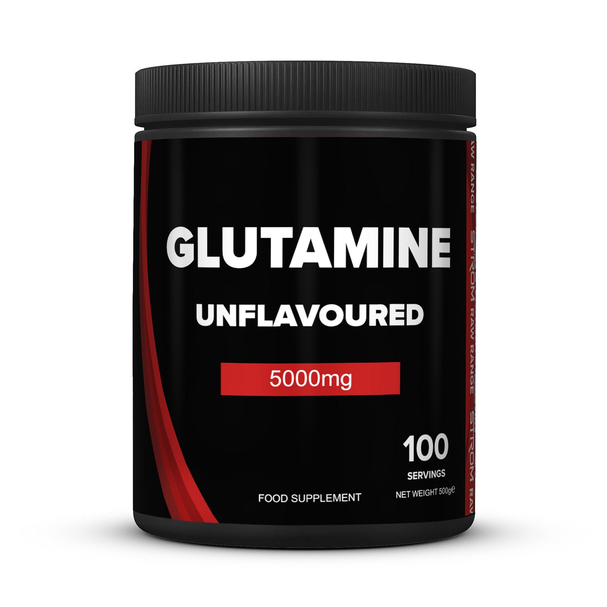 Strom Sports L-Glutamine 500g - Unflavoured product packaging