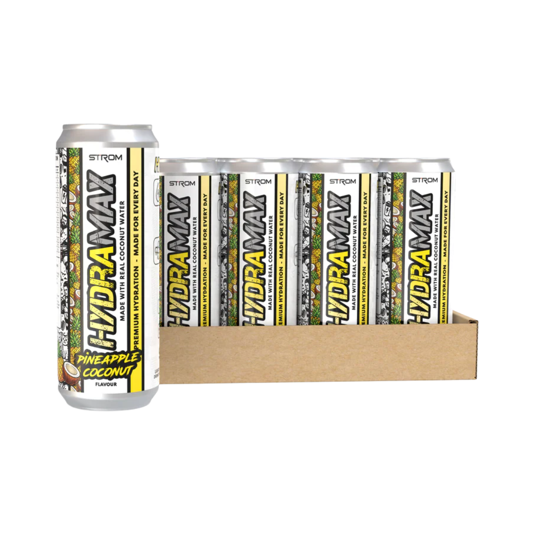 Strom Sports HydraMax Can 12x330ml Pineapple Coconut