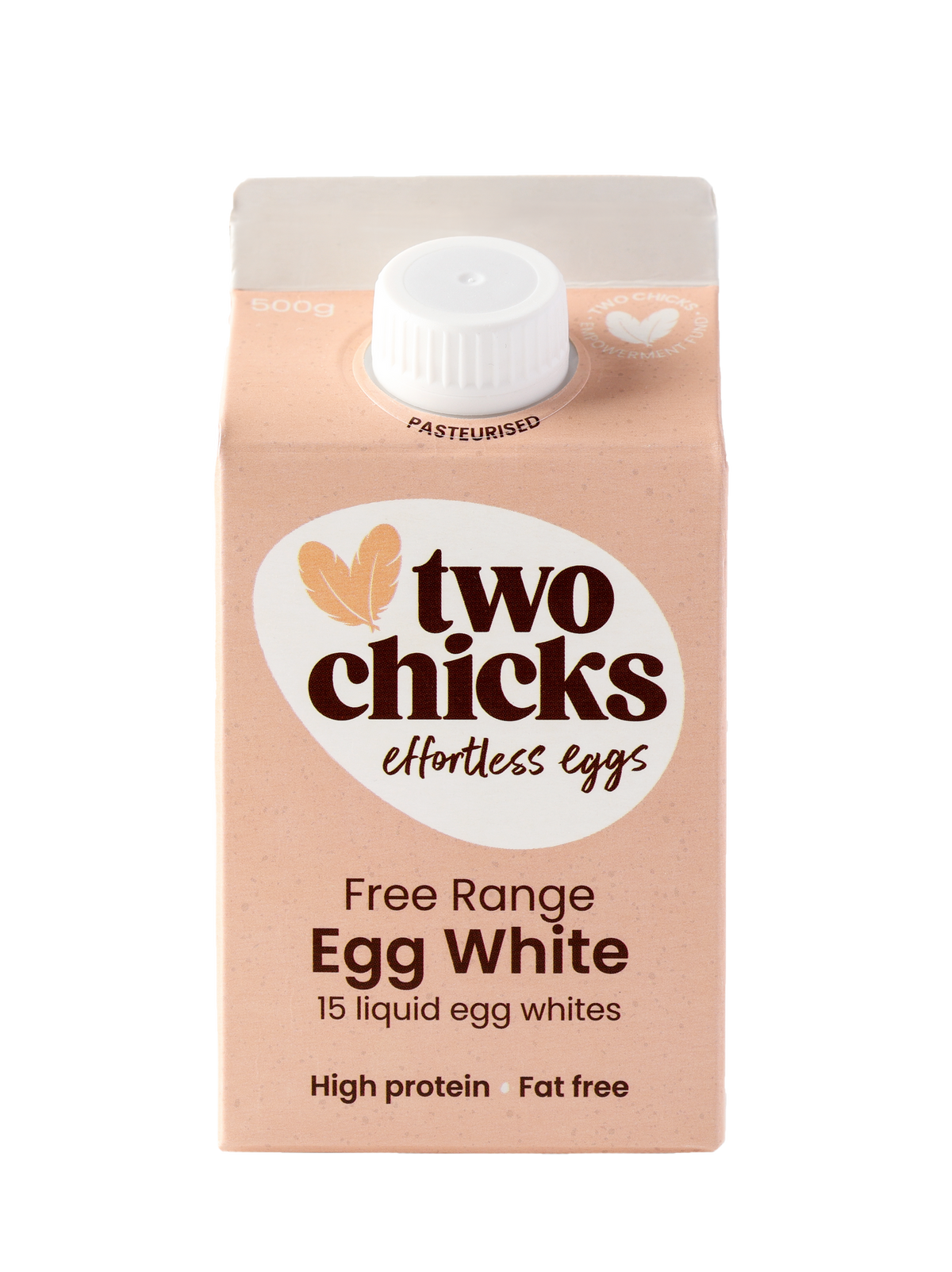 Official Two Chicks Free Range Egg White single carton