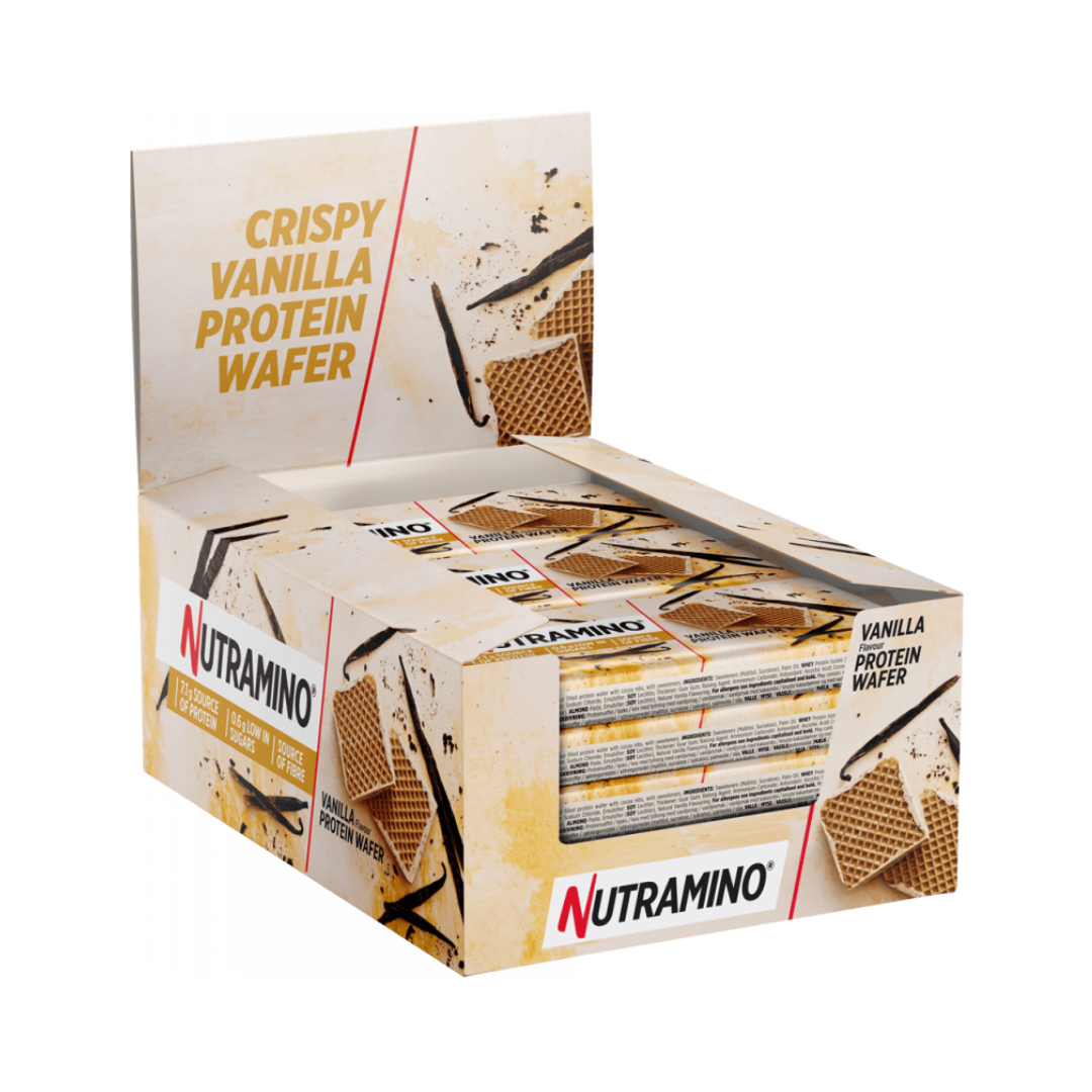 Nutramino Nutra-Go High Protein Low Sugar Wafer 12x39g Vanilla packshot