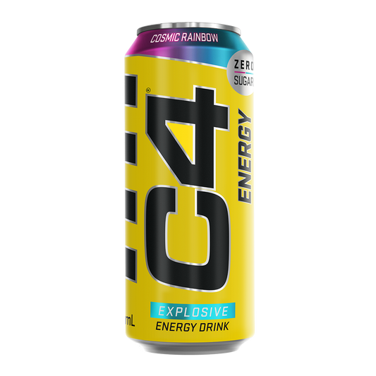 Cellucor C4 Performance Energy Carbonated RTD 12x500ml - Cosmic Rainbow product packaging
