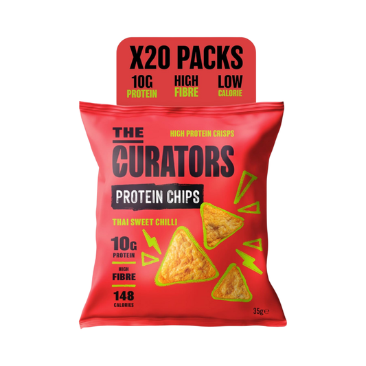 The Curators Protein Chips 20x35g Thai Sweet Chilli packshot