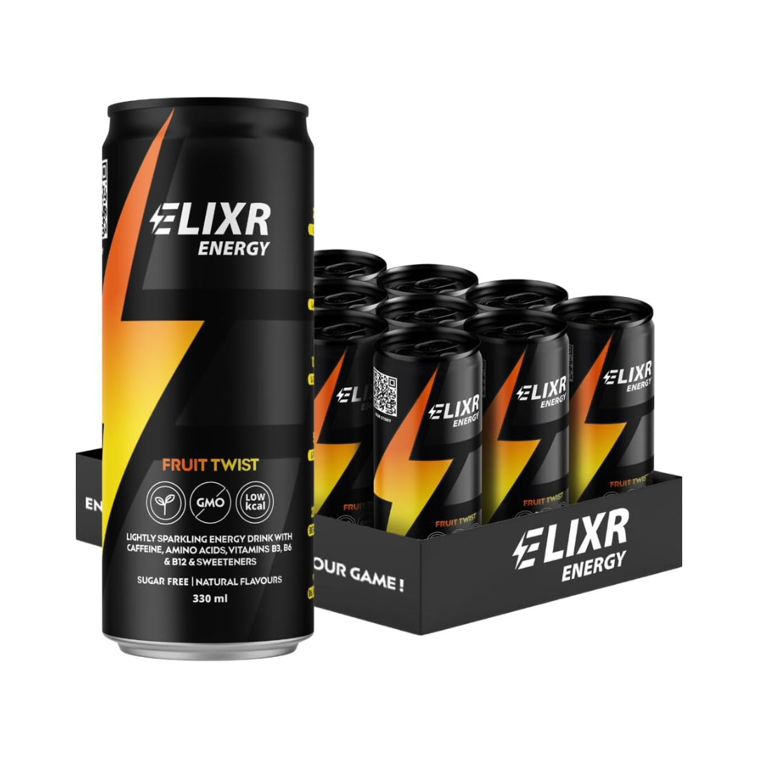 Elixr Energy Energy Drink 12x330ml Fruit Twist packshot