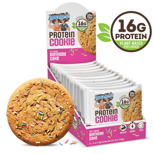 Lenny & Larry's The Complete Cookie 12x113g - Birthday Cake product packaging