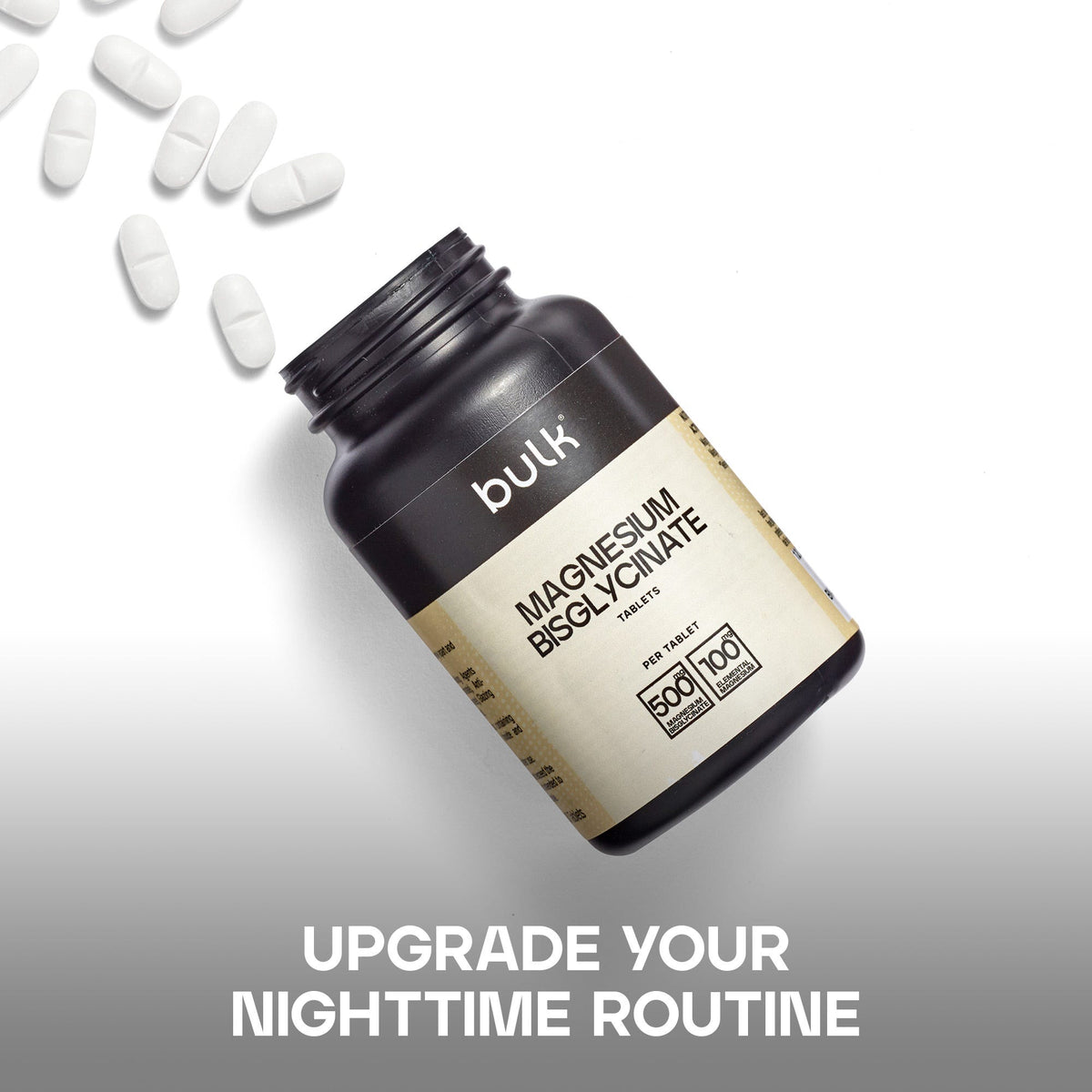 Bulk Magnesium Bisglycinate 500mg 180 Tabs - No Flavour