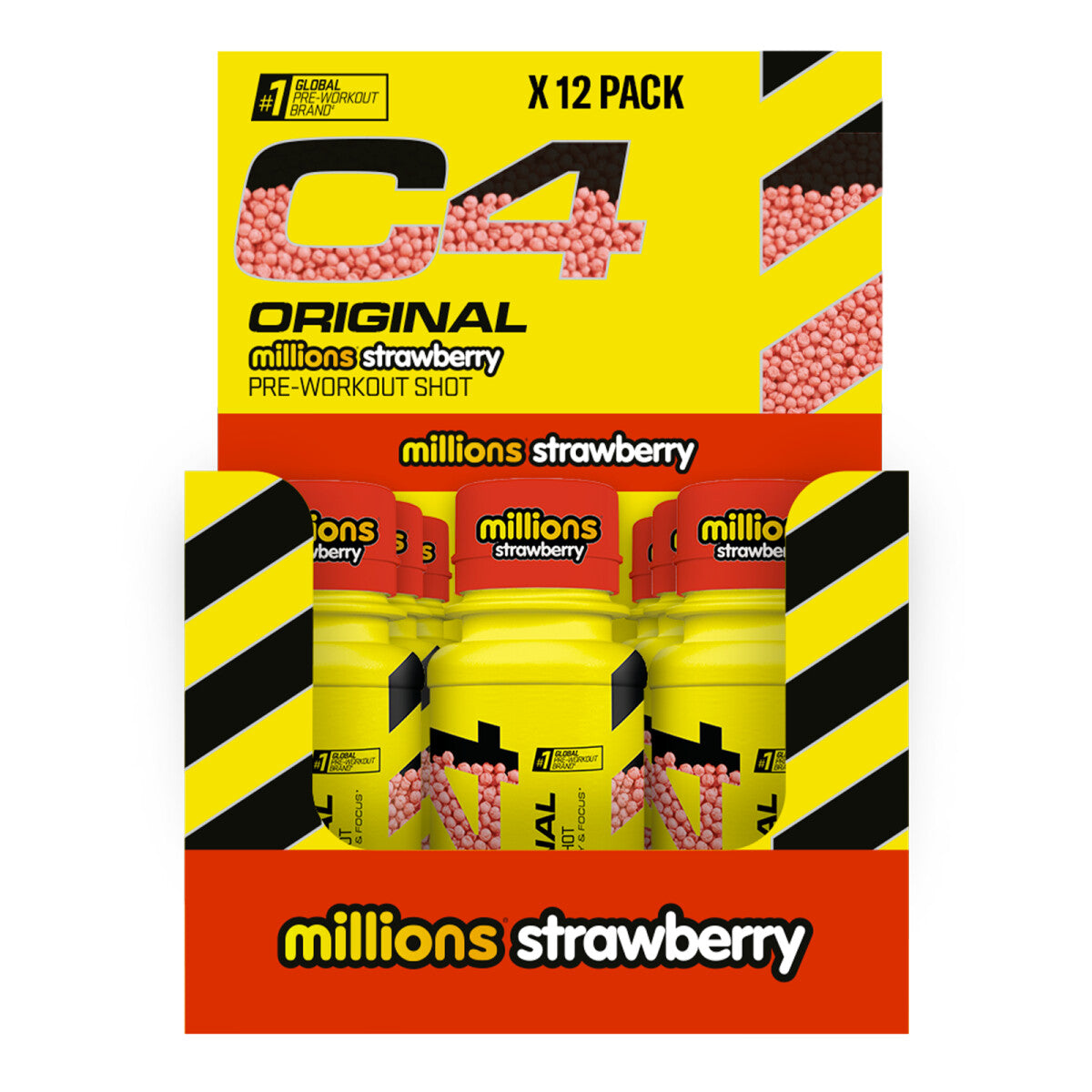 Cellucor C4 Original Pre-Workout Shot 12x60ml Millions Strawberry packshot