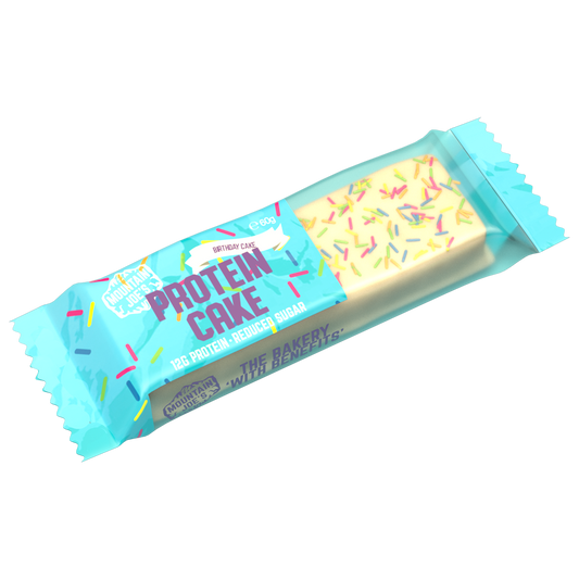 Mountain Joe's Protein Cake 10x60g - Birthday Cake product packaging