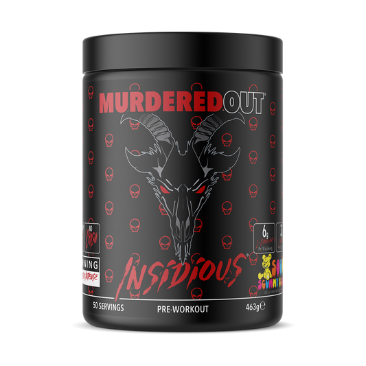 Murdered Out Insidious 463g - Sour Scummy Bear product packaging