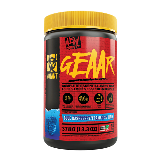 Mutant GEAAR 378g - Blue Raspberry product packaging