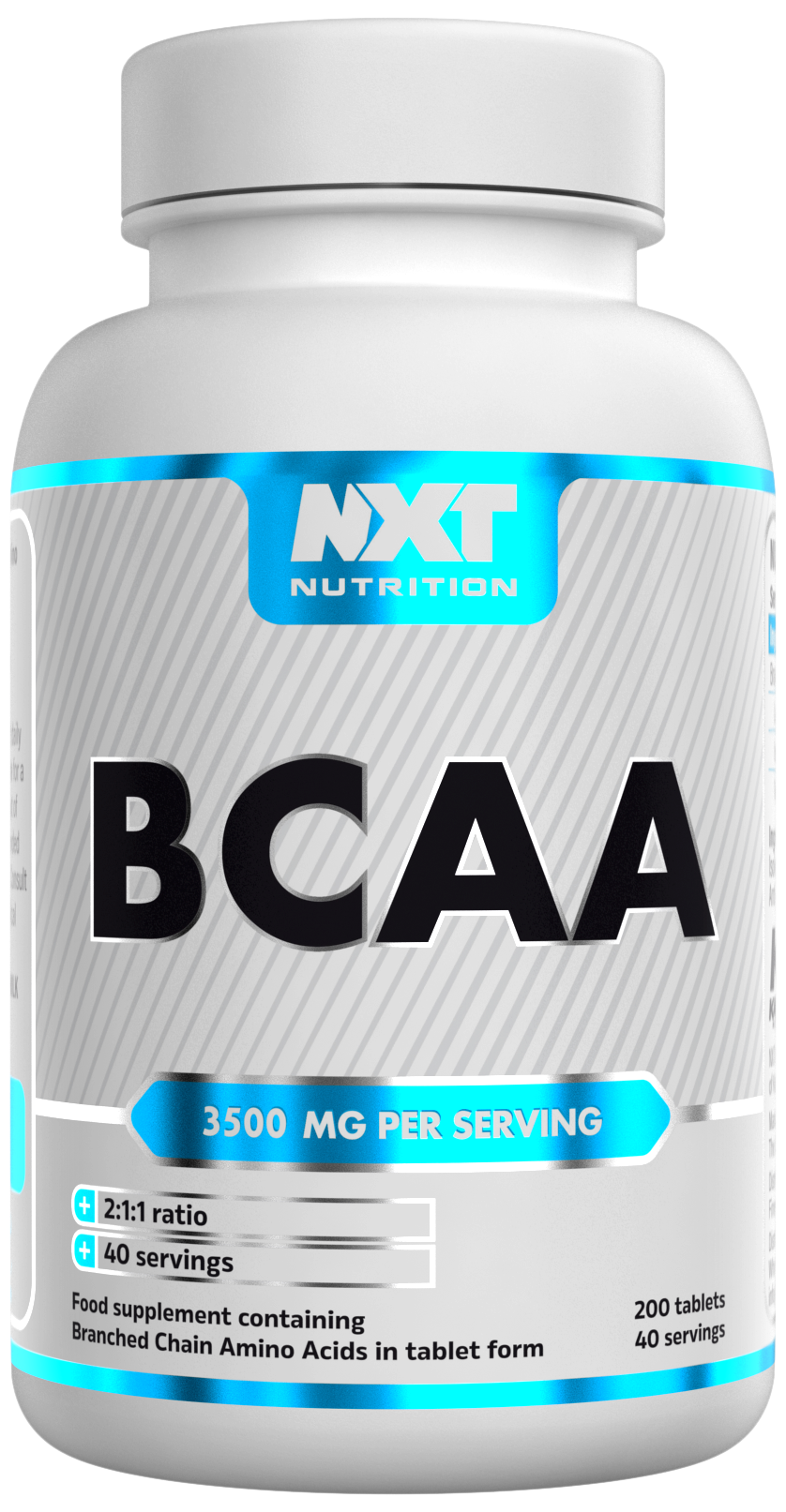 NXT Nutrition BCAA 200 Tabs packshot