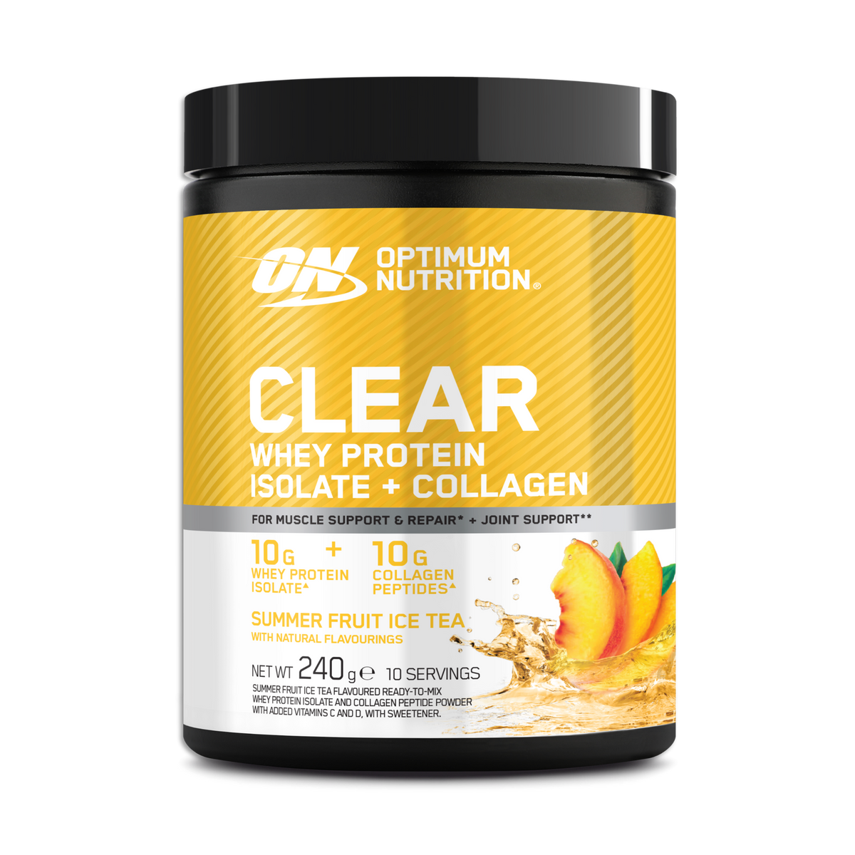 Optimum Nutrition Clear + Collagen 240g Summer Fruit Ice Tea