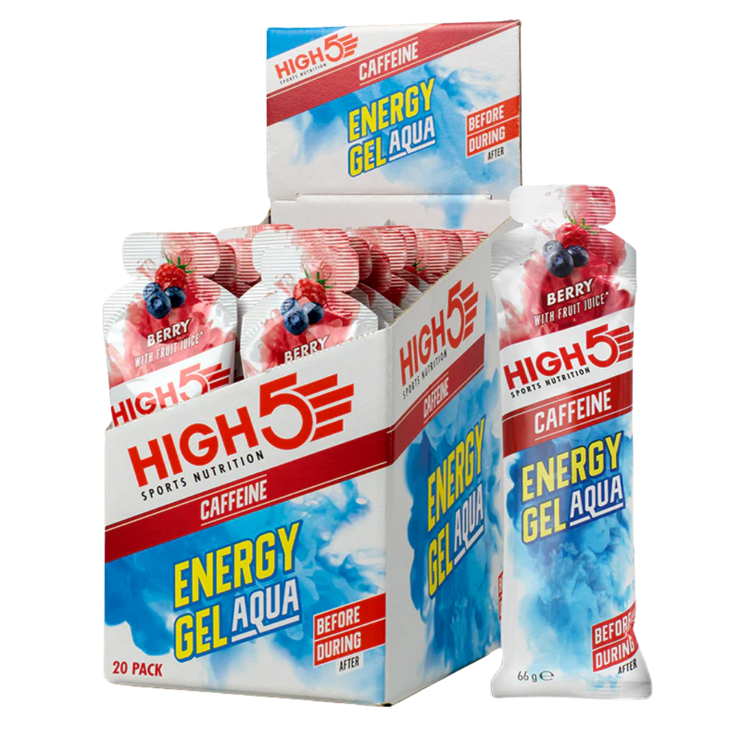 HIGH5 Energy Gel Aqua Caffeine 20x66g Berry