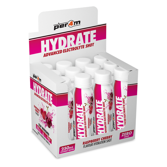 Per4m Hydrate Advanced Electrolyte Shot 12x100ml Raspberry Cherry