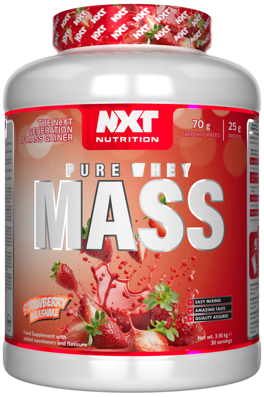 NXT Nutrition NXT Pure Whey Mass 3.18kg - Strawberry Milkshake