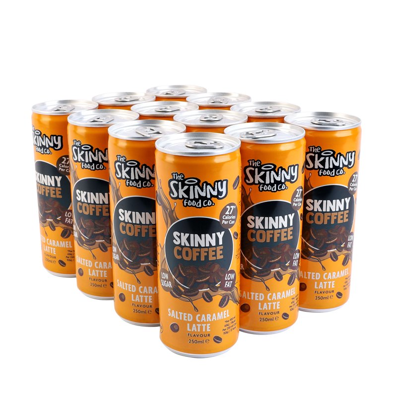 The Skinny Food Co Skinny Coffee 12x250ml - Salted Caramel Latte