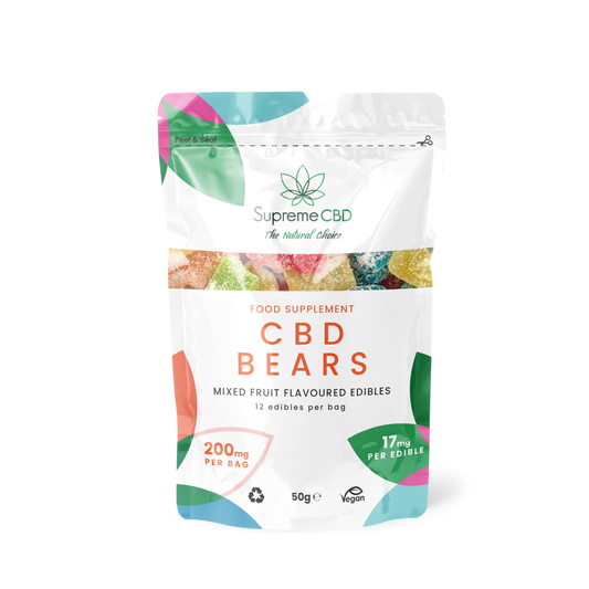 Supreme CBD Gummies Grab Bag 200mg 50g - Bears/Multi Fruit