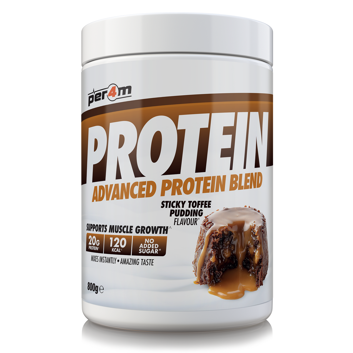 Per4m Advanced Protein 800g Sticky Toffee Pudding — product pack