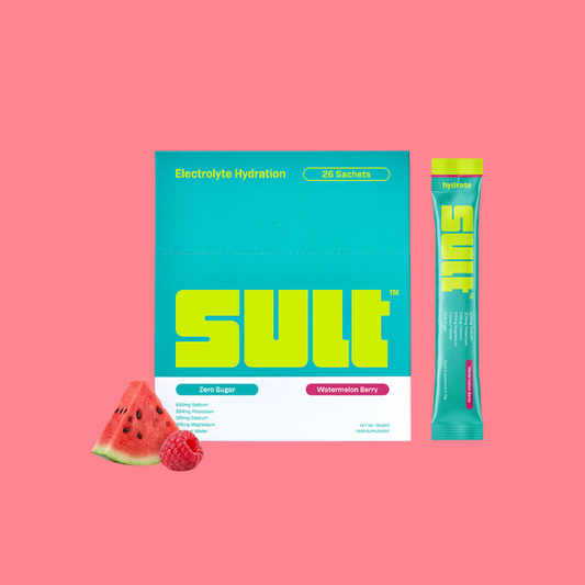 SULT Electrolyte Hydration 26 Sachets Watermelon Berry — product pack