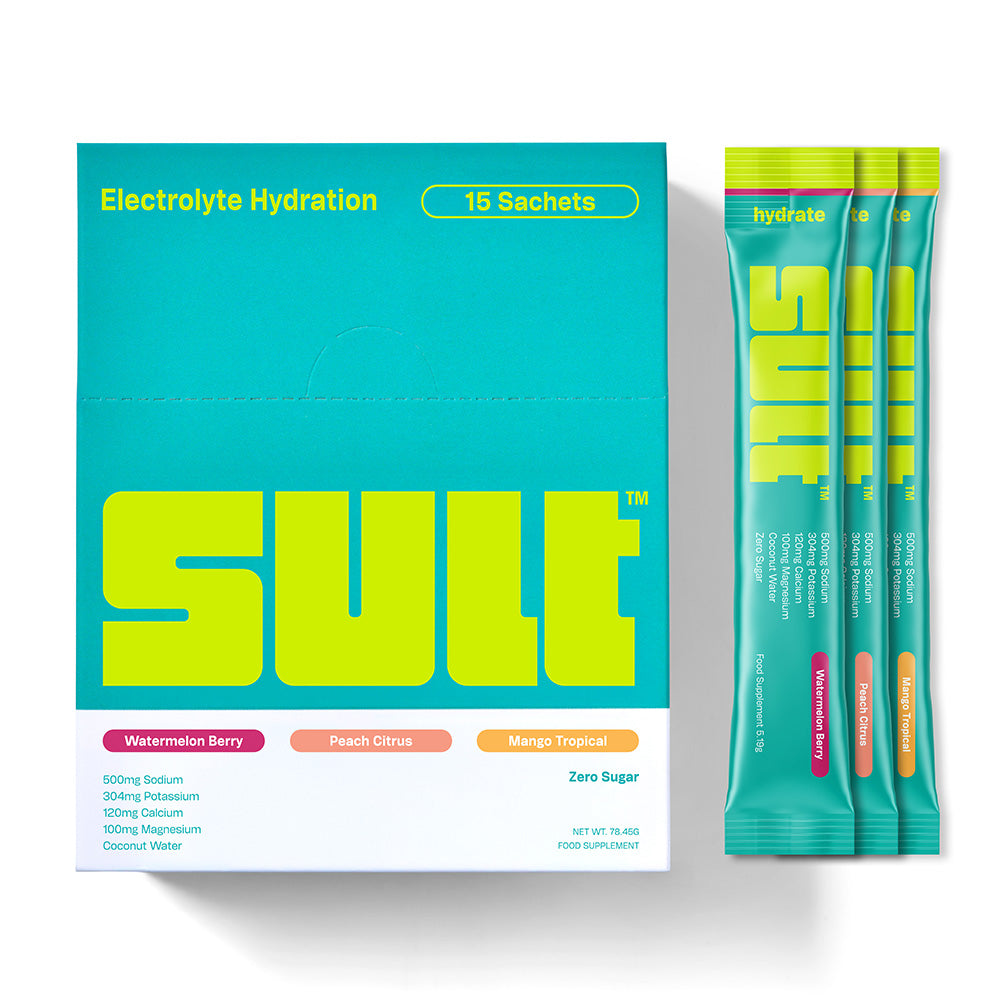 SULT Electrolyte Hydration 15 Sachets 15 Variety Pack — product pack