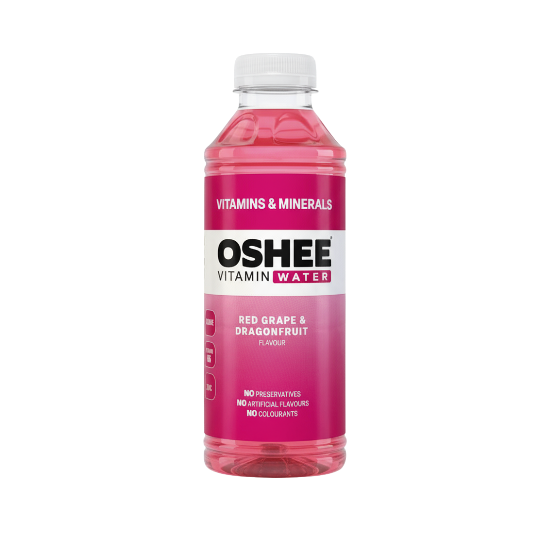 OSHEE Vitamin Water + Mineral 6x555ml Red Grape & Dragonfruit - Red Grape & Dragonfruit