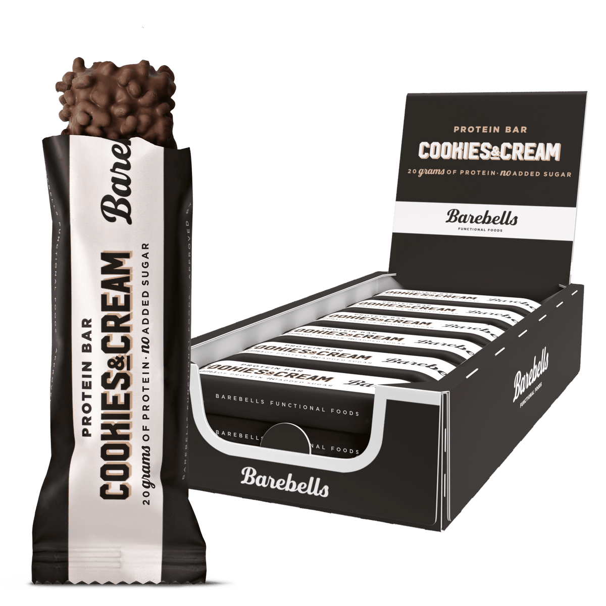 Barebells Protein Bar 12x55g Cookies and Cream packshot