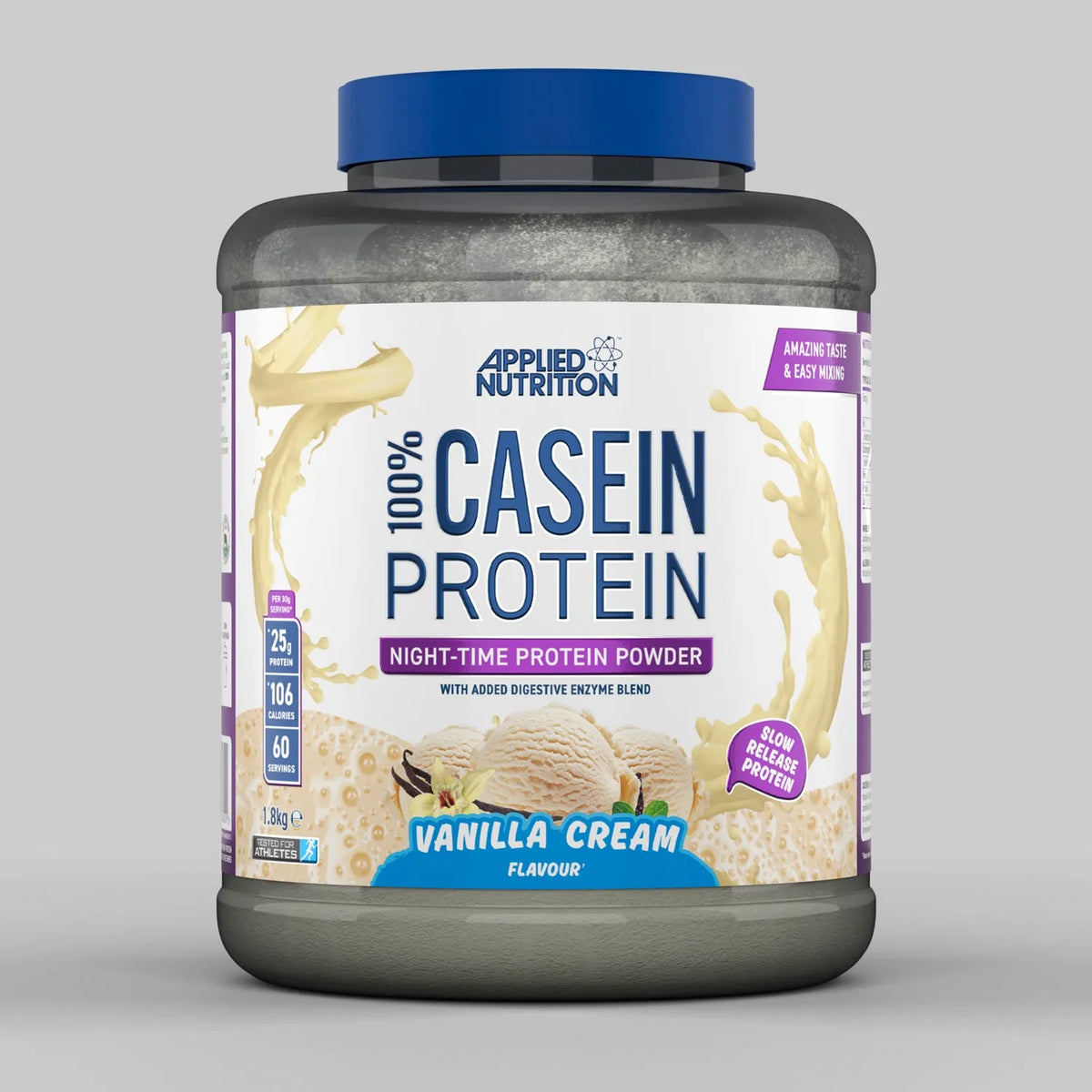 Applied Nutrition Casein 1.8kg Vanilla Cream packshot