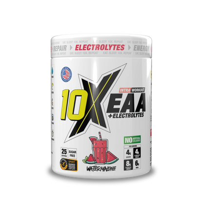 10X Athletic EAA 450g — Watermalone — front of tub